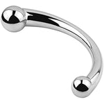Pure G Spot Metal Wand Anal Prostate Massage Stick,Stimulate Wand Fetish Plug Solid Metal Curved Dual Ended Masturbation Sex Toy For Women Or Man (Large)