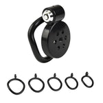 Flat Chastity Cage Male Pink Black Chastity Devices Lock Design Penis Cage Cock Cage Bdsm Toys For Couples Sex (Black)