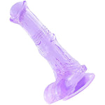 10 Inch Thick Purple Dildo, Soft Horse Dildos Sex Toys With Suction For Women, Men G Spot