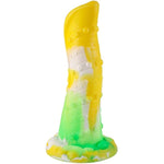 Silicone Monster Tentacle Dildo Anal Plug Fantasy Sex Toy Yellow