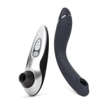 Og Slate Pleasure Air G Spot Vibrator & Pro40 Black Clitoris Sucker - Female Sex Toys Bundle