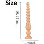 Super Long Anal Beads,Long Anal Beads Vaginal G-Spot Deep Stimulation Dildo Anus Masturbation Massage Butt Plug With Strong Suction Cup Anal Beads Butt Plugs Anal Plug For Women Men (Flesh)