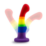 Adult Sex Toys - Avant Pride P1 - Platinum Cured Purio Silicone 6 Inch Dildo - 1.5 Inch Wide Smooth Ultrasilk Shaft - Suction Cup Base Strap-On Compatible - Women Men Couples - Freedom