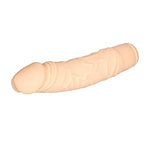 7 Function Waterproof Silicone Stud Woody Vibrating Dildo for Women, Ivory