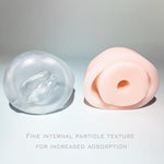 2Penis Pump Simulated Inverted Model, Realistic Sleeve Replacement Sealing Cap For 2.5-Inch Cylindrical Large Penis Pump Sleeve, Male Enhancement Growth Pump Cap (Pink + Clear)