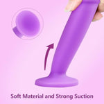 Realistic Dildo Anal Plug Training Sets For Beginners Lifelike With Strong Suction For Hands-Free Play, Realistic Penis For G-Spot Stimulation Dildos Anal Sex Toys For Women And Couple (Purple)