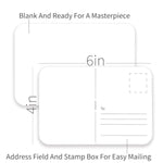 4x6 Blank Watercolor Paper Postcards, 50 Count, 140lb/300gsm