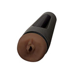 Doc Johnson Main Squeeze - The Original Pussy - Squeeze Plate for Precise Pressure - Twist End Cap to Control Suction - Discreet Premium Stroker - Male Masturbator - Chocolate