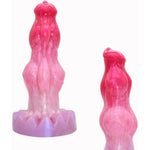 Large Double Knot Silicone Dog Dildo With Suction Cup Base Realistic Animal Fantasy Dildo Gynecological Vaginal G-Spot And Anal Sex Toys