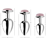 Authentic Rose Quartz Gemstone Anal Plug - Large