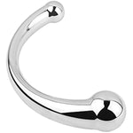 Pure G Spot Metal Wand Anal Prostate Massage Stick,Stimulate Wand Fetish Plug Solid Metal Curved Dual Ended Masturbation Sex Toy For Women Or Man (Large)