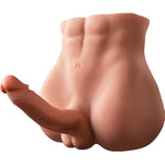 11.5Lb Torso Male Sex Doll For Women With Realistic Flexible Dildo And Tight Anal, Huge 7.1In Cock 3D Men Sex Doll, Unisex Masturbator Sex Toy For Women Men Gay Couple Sex Fun, Brown