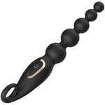 Vibrating Beads Butt Plug Prostate Massager Anal Vibrator With Adjustable Vibration Modes