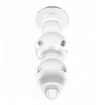 5.9 Clear Glass Anal Plug G-Spot Massager Crystal Butt Plug Expander for Couples