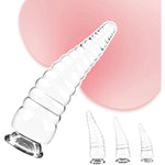 3 Pieces Large Butt Plug For Women Men Threaded Anal Training Set For Beginners Adult Sex Toy Prostate Massage Stimulator Octopus Tentacle Shaped Anal Plugs For Couple (Transparent)