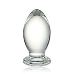 Glass Anal Plug Bomb Butt Plug Trainer G-Spot Prostate Massage Sex Toy For Men Women Vaginal Anal Play (S)