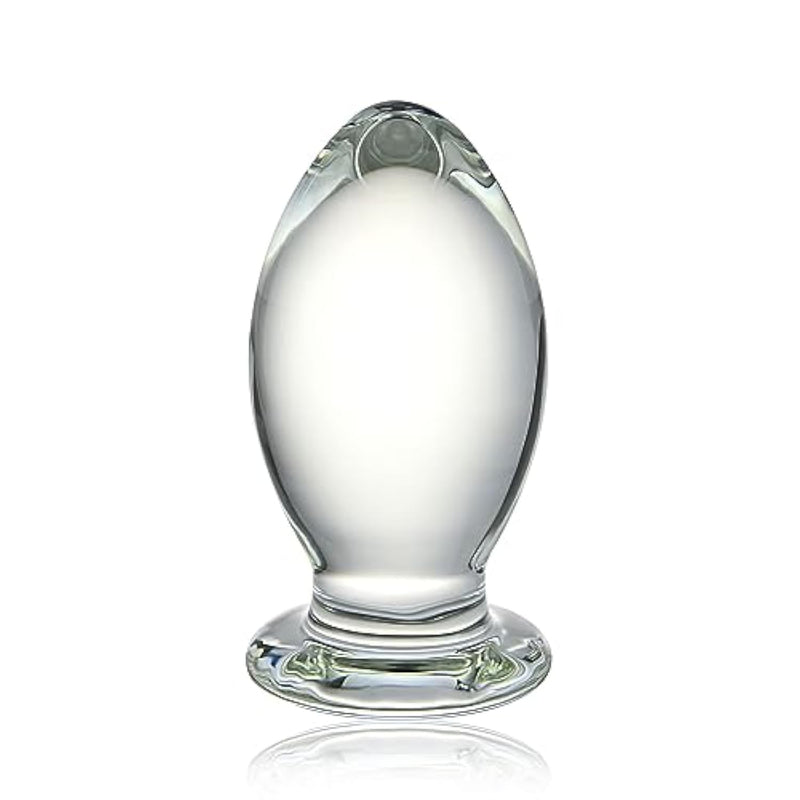 Glass Anal Plug Bomb Butt Plug Trainer G-Spot Prostate Massage Sex Toy For Men Women Vaginal Anal Play (S)