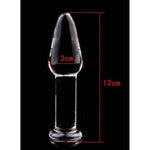 The Gourd Doll Series Crystal Glass Anal Plug Butt Plug Adult Toys Sex Toys G-Spot Stimulator Glass Pleasure Wand Unisex Anal Plug For Couple (12 * 3Cm)