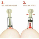 6 Size Vacuum Twist Nipple Cupping Sucker Breast Suckers Clamp Vagina Pump No-Pump Suction Cup Enhancer Suction Cup (7.3Cm(2.88Inch))