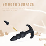 Silicone Anal Plug,Buttplug,Anal Toy For Man And Woman.Comfortable And Pleasurable Anal Toys For Long Time Wear .Premium Silicone Material Anal Sex Toys.Anal Plugs For Anal Training (Three Beads)