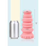 Macaron Tower Anal Plug, G-Spot Anal Plug Liquid Silicone Butt Plug Anal Sex Toys With Strong Suction Base Orgasm Masturbator For Men Women Couples (Coral Pink) (S)