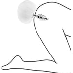 Small Anal Plug With Rabbit Bunny Tail, Sex Toys Butt Plug For Cosplay, Stainless Steel Anal Plug (Helica White)