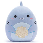 Large Shark Plush Pillow Stuffed Animal Toy,Big Size Cute Soft 14" Fat Kawaii Hugging Pillows Cuddle Huggable Plushie,Gift For Children