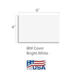 4 x 6 Blank Index Cards, White, 100 Count, Durable Cardstock for Notes & Study
