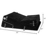 Liberator Black Label 24-Inch Wedge/Ramp Combo (Short) with Cuff Kit, Black Microfiber