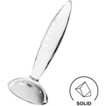 Sparkling Crystal | Glass Anal Plug | Hot & Cold Temperature Play | Grooved Textured | Anal Stimulation | Unisex