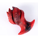 Anal Plug Sex Toy,Unique Design Prostate Massager,Ideal For Beginners To Experienced Users Platinum Silicone Material Red (S)