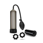 Blush Quickie Kit 9.5" Penis Pump W/Masturbator Stroker Sleeve, Thick Cock - 2 Penis Rings & Suction Pump - Male Enlargement & Pleasure Pump For Harder & Longer Erections Sex Toy For Men - (Black)