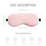 Silk Sleep Mask, Light Blocking Eye Mask for Sleeping with Adjustable Strap