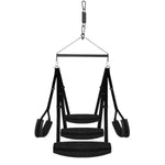Enhanced Sex Swing Bdsm Bondage Sex Toys - Spinning Indoor Ceiling Swing With Triangular Suspension Device & Widened Neck Lumbar Hip Pads, Sex Swings With Adjustable Sling Adult Sex Toy