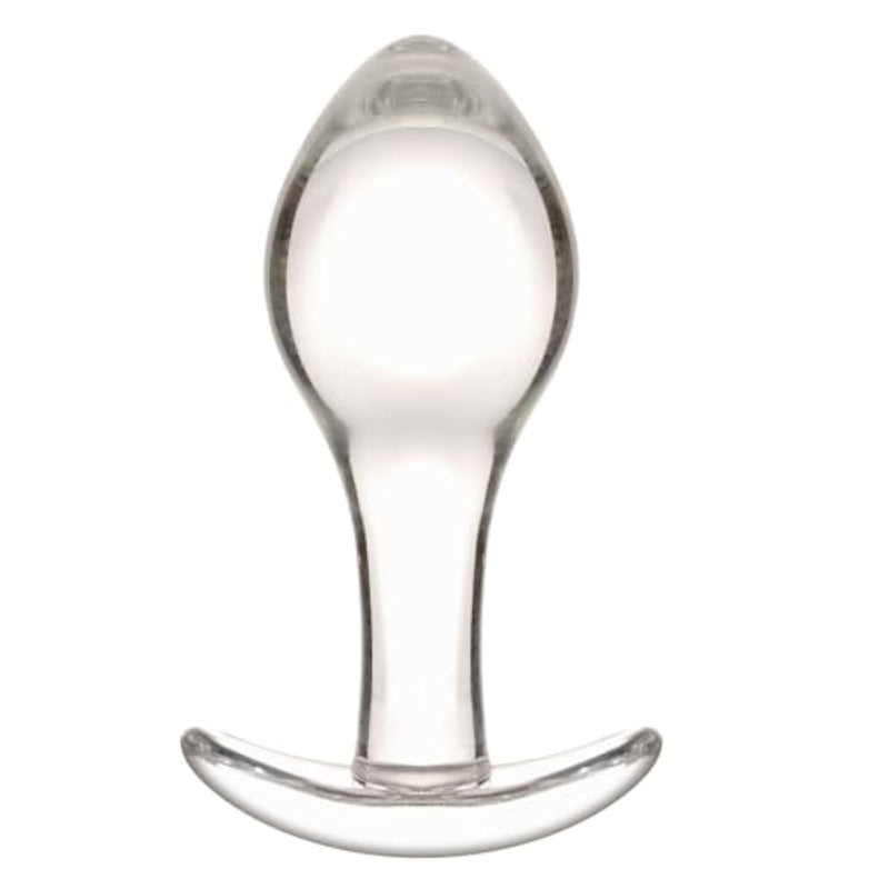 2.8" Small Glass Anal Butt Plugs,Crystal Anal Trainer Toys For Gay Women Couple,Adult Sex Toys And Games For Female & Male,Features A Tapered Tip With Flared Handles
