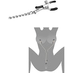 Nipple Clamps Clitoris Clamp With 3 Adjustable Soft Rubber Metal Clips Bondage Restraints Sm Sex Toys