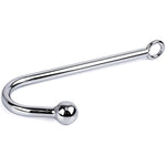 Bdsm Metal Anal Hook Butt Plug With Smooth Ball Anal Plug Sm Restraints Anal Gay Sex Toys For Man And Woman Adult Games (Length:9.84 Inch/25 Cm, 1 Ball)
