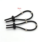Electric Shock Stretchable Penis Ring 2Pcs With Beads Male Bondage Enlargement Cock Ring Electric Shock Set