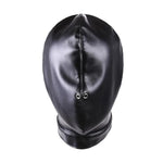 Faux Leather Blindfold Head Hood for Couples and Solo Play