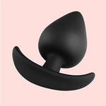 Silicone Anal Plug With Built-In Ball, Petal Pull Bead Anal Plug Sex Toys Anal Trainer Butt Plug Couple Fun Products Masturbatorer(B)