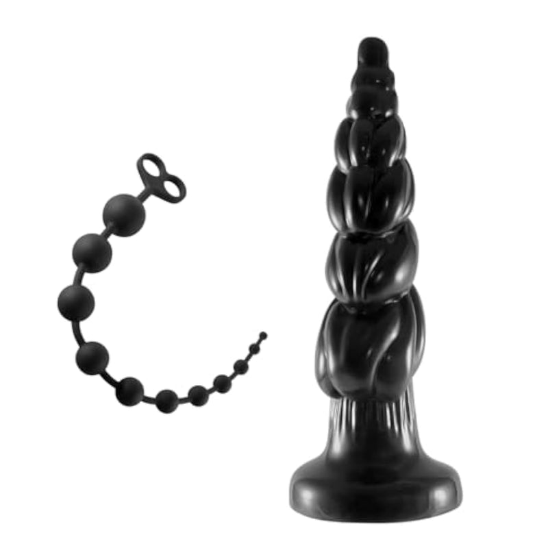 22Inch Super Long Anal Beads With 11 Balls + 15.7Inch Huge Anal Plug
