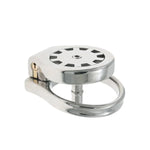 Thickened Stainless Steel Flat Male Chastity Lock Device Penis Cage With Removable Short Urethral Tube Men'S Cock Cage With Urethral Catheter Bdsm Bondage Sex Toys For Men