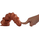 Silicone Monster Dildo Anal Butt Plug Dong Golden Alien Fantasy Sex Toy