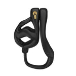 Chastity Cages With Hooks Male Sex Toys Cock Cage Includes 3 Different Rings 3D Printed Skeletonized Penis Cage Is Lightweight And Breathable Chastity Device For Men'S Penis Restraints (A-L,Black)
