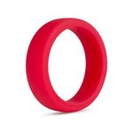 Blush Performance Pro Silicone Cock Ring - 1.5” Inner Diameter - Pliable for Secure Fit Penis Ring - No Pinch Roll Flat Design - UltraSilk Smooth Soft Stretchy Red C Ring Adult Sex Toy for Men Couples