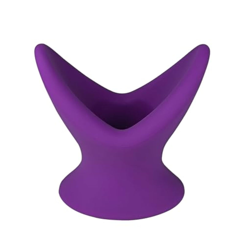 Silicone Anal Butt Plugs:Hollow Tunnel Anal Plug Anal Trainer Purple Anal Training Anal Sex Toys For Men Women Couples Soft Anus Dilator Anal Sex Trainer V-Shape Bdsm Toys Anal Toys (M)