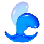 Realistic Mango Butt Plugs, 5 inch Crystal Anal Plug Dildo Prostate Massage Sex Toys for Men, Women, Beginner, Blue