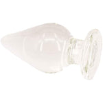 Rock The Hell Huge Glass Butt Plug, Crystal Anal Plug Plug Pleasure Wand Anal Trainer, 28 Oz