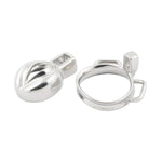Closed Base Ring Attachable Belt Ergonomic Design Chastity Cage Base Ring For Men'S Chasity Device Stainless Steel Virginity Lock Cock Cage Jh445 45Mm