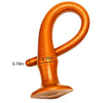Super Long Anal Plug Dildo, Flexible Liquid Silicone Butt Plug Vaginal Prostate Massage Stimulation For Men And Women (Large)